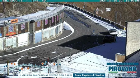 Vista sulla Strada Statale 38 al Passo dello Stelvio