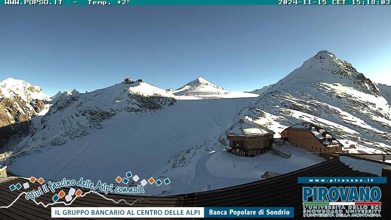 Immagine webcam del Ghiacciaio del Livrio dal Trincerone